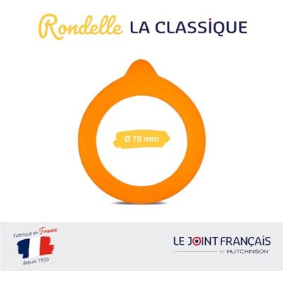 Hutchinson 10 Dichtungen für Einmachgläser, 70 mm│Le Joint Français par Serie „La Classique“ Hutchinson 10 Dichtungen für Einmachgläser, 70 mm│Le Joint Français par Serie „La Classique“