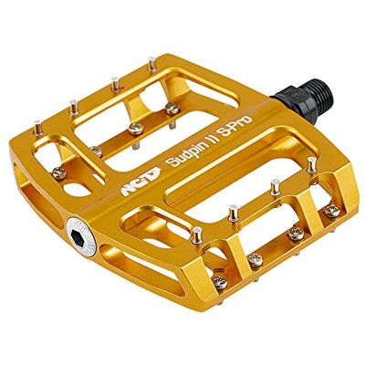 NC-17 Pedály Sudpin II S-Pro CNC Platform / Pedály na kolo MTB / Horské kolo Pedal / BMX Pedal / kluzné ložisko a kuličkové ložisko / Cr-Mo náprava, zlaté NC-17 Pedály Sudpin II S-Pro CNC Platform / Pedály na kolo MTB / Horské kolo Pedal / BMX Pedal / kluzné ložisko a kuličkové ložisko / Cr-Mo náprava, zlaté