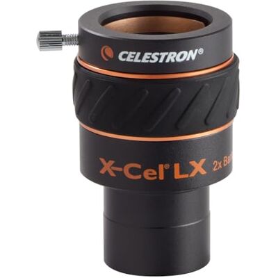 Celestron 93529 1,25'' X-Cel LX 2X Barlowova čočka – černá Celestron 93529 1,25'' X-Cel LX 2X Barlowova čočka – černá