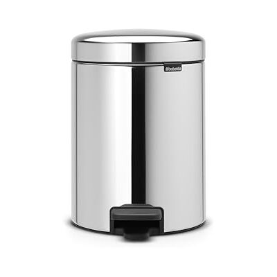 Brabantia Nášlapný odpadkový koš s vnitřním plastovým košem, ocel, 5 litrů Brabantia Nášlapný odpadkový koš s vnitřním plastovým košem, ocel, 5 litrů