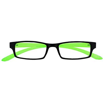 OPULIZE UV Reader Schwarz Leuchtend Grünen Nacken-Lesebrille Herren Frauen UVR021 +2,00 OPULIZE UV Reader Schwarz Leuchtend Grünen Nacken-Lesebrille Herren Frauen UVR021 +2,00