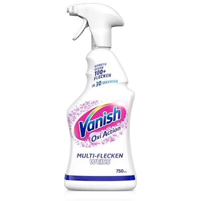 Vanish Oxi Action předmycí sprej s více skvrnami – účinný proti všem druhům skvrn – pro předběžné ošetření bílého prádla – 1 x 750 ml Vanish Oxi Action předmycí sprej s více skvrnami – účinný proti všem druhům skvrn – pro předběžné ošetření bílého prádla – 1 x 750 ml