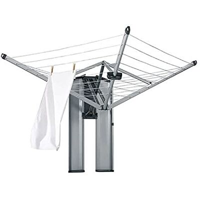 Brabantia Nástěnný sušák na prádlo Wallfix, 24 m šňůry na prádlo, s úložným boxem Zusammenklappbarer Wäscheständer, mit Wandbefestigungen und Bohrschablone, inklusive schützender Aufbewahrungsbox Brabantia Nástěnný sušák na prádlo Wallfix, 24 m šňůry na prádlo, s úložným boxem Zusammenklappbarer Wäscheständer, mit Wandbefestigungen und Bohrschablone, inklusive schützender Aufbewahrungsbox