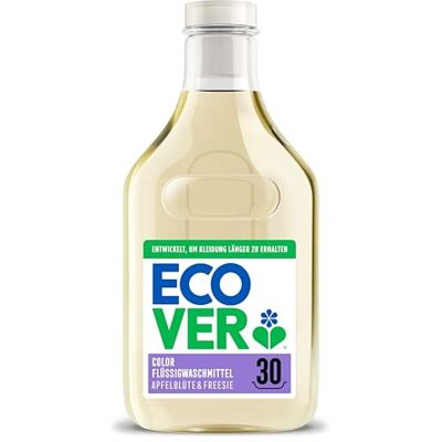 Ecover Color tekutý prací prostředek, květy jablka a frézie, 1,5 l Ecover Color tekutý prací prostředek, květy jablka a frézie, 1,5 l