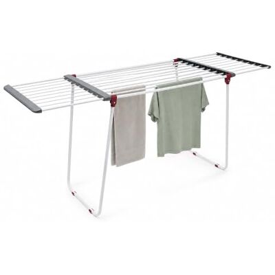Relaxdays Stojan na sušení, výsuvný, železo, délka sušení cca 18,2 m, bílý Stojan na prádlo, v × š × h: cca 91 x 199 x 63 cm Relaxdays Stojan na sušení, výsuvný, železo, délka sušení cca 18,2 m, bílý Stojan na prádlo, v × š × h: cca 91 x 199 x 63 cm