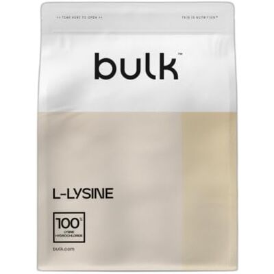 Bulk L-lysin prášek, 500 g, 500 porcí, balení se může lišit 500 porcí Bulk L-lysin prášek, 500 g, 500 porcí, balení se může lišit 500 porcí