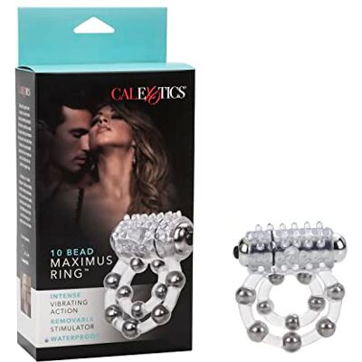 CalExotics Waterproof Maximus Enhancement Ring 10 Stroker-Perlen Penisring Vibrator CalExotics Waterproof Maximus Enhancement Ring 10 Stroker-Perlen Penisring Vibrator