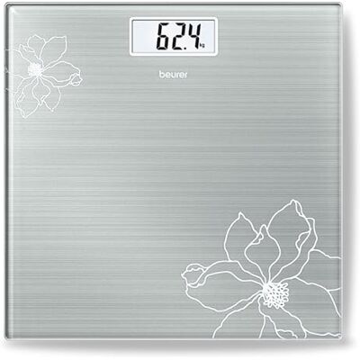 Beurer Skleněná váha GS 10 s třpytivým efektem a dobře čitelným LCD displejem s výškou číslic 26 mm, nosnost 180 kg Beurer Skleněná váha GS 10 s třpytivým efektem a dobře čitelným LCD displejem s výškou číslic 26 mm, nosnost 180 kg