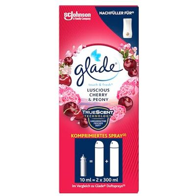Glade Touch & Fresh (Brise One Touch) doplňovač, osvěžovač vzduchu mini sprej, Cherry & Peony, 1 balení (1 x 10 ml) Glade Touch & Fresh (Brise One Touch) doplňovač, osvěžovač vzduchu mini sprej, Cherry & Peony, 1 balení (1 x 10 ml)