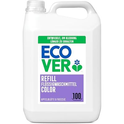 Ecover Color tekutý prací prostředek, květy jablka a frézie, 5 l Ecover Color tekutý prací prostředek, květy jablka a frézie, 5 l