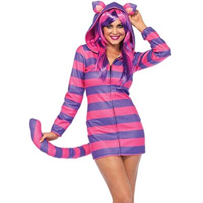 LEG AVENUE Cozy Cheshire kočka, dámský karnevalový kostým masopust, růžová, fialová, S LEG AVENUE Cozy Cheshire kočka, dámský karnevalový kostým masopust, růžová, fialová, S