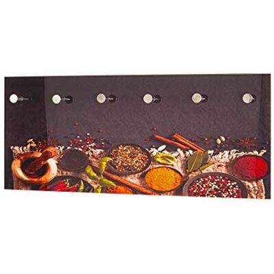 HAKU Nástěnný šatník, vzhled ušlechtilé oceli, motiv, sklo (bezpečnostní sklo) rozměry: Š 70 x V 30 x H 5 cm, styl: moderní HAKU Nástěnný šatník, vzhled ušlechtilé oceli, motiv, sklo (bezpečnostní sklo) rozměry: Š 70 x V 30 x H 5 cm, styl: moderní