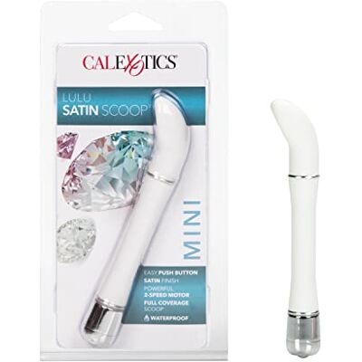 CalExotics Lulu Saténová špachtle vibrátor bílá CalExotics Lulu Saténová špachtle vibrátor bílá