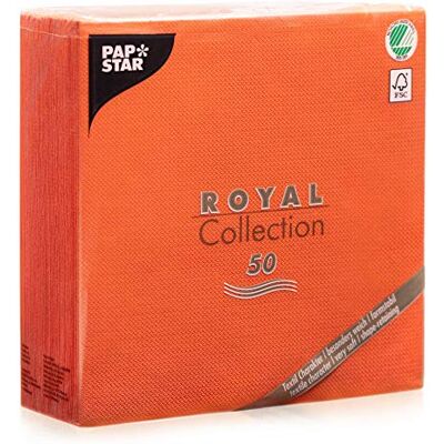 PAPSTAR , 50 ubrousků "ROYAL Collection" 1/4 skládací 40 cm x 40 cm nektarine, #84813 PAPSTAR , 50 ubrousků "ROYAL Collection" 1/4 skládací 40 cm x 40 cm nektarine, #84813