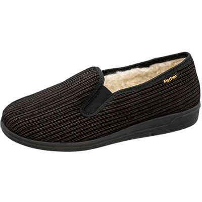Fischer Markenschuh Pánské domácí boty Fischer Pruhy Cord Slipper Stretch 204120 Fischer Markenschuh Pánské domácí boty Fischer Pruhy Cord Slipper Stretch 204120