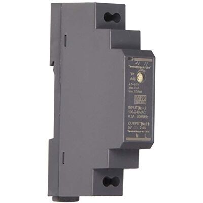 MEAN WELL síťový zdroj 12 W 5 V 2,4 A; MeanWell HDR-15-5; DIN-Rail Trafo, černý MEAN WELL síťový zdroj 12 W 5 V 2,4 A; MeanWell HDR-15-5; DIN-Rail Trafo, černý