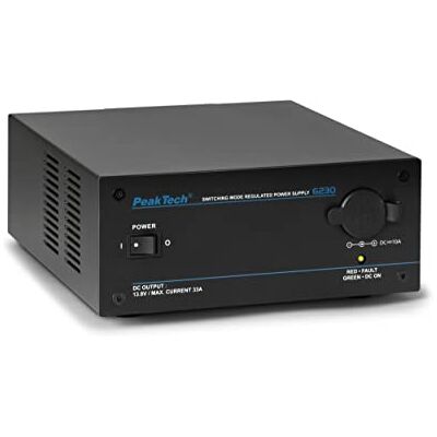 PeakTech P 6230, transformátor napětí/síťový adaptér do vozidla 230 V na 12 V DC, jako adaptér a napájecí zdroj pro chladicí box, karavan, auto s 33 A max. přes svorku pólu a 10 A max. přes zapalovač PeakTech P 6230, transformátor napětí/síťový adaptér do vozidla 230 V na 12 V DC, jako adaptér a napájecí zdroj pro chladicí box, karavan, auto s 33 A max. přes svorku pólu a 10 A max. přes zapalovač