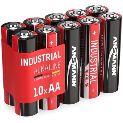 Ansmann Industrial alkalická baterie Mignon AA LR6 Longlife alkalická baterie průmyslová baterie pro vysoké nároky na proud (balení 10 ks) Ansmann Industrial alkalická baterie Mignon AA LR6 Longlife alkalická baterie průmyslová baterie pro vysoké nároky na proud (balení 10 ks)