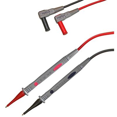 PeakTech TKS-2 zkušební hroty multimetr 4 mm konektor banánů CAT III 1000V PeakTech TKS-2 zkušební hroty multimetr 4 mm konektor banánů CAT III 1000V