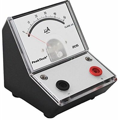 PeakTech P 205-01 Měřič proudu / analogový ampérmetr/měřicí přístroj se zrcadlovou stupnicí 0 … 5 mA DC PeakTech P 205-01 Měřič proudu / analogový ampérmetr/měřicí přístroj se zrcadlovou stupnicí 0 … 5 mA DC