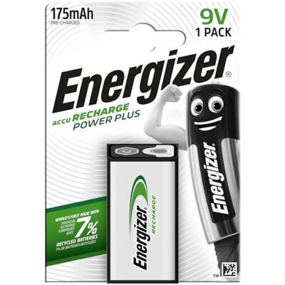 Energizer Nabíjecí baterie 9V, Recharge Power Plus, 1 kus Energizer Nabíjecí baterie 9V, Recharge Power Plus, 1 kus