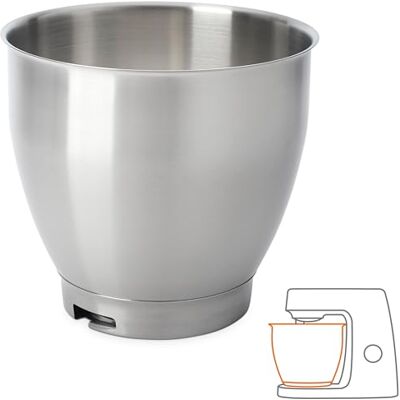 Kenwood KAT400SS Mísicí mísa , 6,7 litrová miska z nerezové oceli CHEF XL SS BOWL, Příslušenství pro kuchyňské procesory, vhodná pro všechny kuchyňské roboty řady Chef XL KVL4000 Kenwood KAT400SS Mísicí mísa , 6,7 litrová miska z nerezové oceli CHEF XL SS BOWL, Příslušenství pro kuchyňské procesory, vhodná pro všechny kuchyňské roboty řady Chef XL KVL4000
