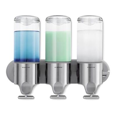 simplehuman BT1029 444 ml trojnásobný, dávkovač s držákem na stěnu, dávkovač mýdla upevnění na stěnu, kartáčovaná ocel, záruka 5 let simplehuman BT1029 444 ml trojnásobný, dávkovač s držákem na stěnu, dávkovač mýdla upevnění na stěnu, kartáčovaná ocel, záruka 5 let