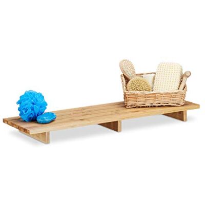 Relaxdays Bambusová odkládací polička na vanu, jednodílná vanová deska Jednodílné vanové prkénko VxŠxH: 6 x 70 x 22 cm, moderní odkládací přihrádka pro koupelnu Relaxdays Bambusová odkládací polička na vanu, jednodílná vanová deska Jednodílné vanové prkénko VxŠxH: 6 x 70 x 22 cm, moderní odkládací přihrádka pro koupelnu