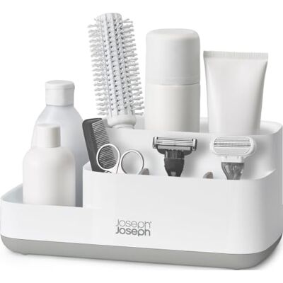 Joseph Joseph EasyStore – úložná nádoba do koupelny pro koupelnové doplňky – šedá/bílá Joseph Joseph EasyStore – úložná nádoba do koupelny pro koupelnové doplňky – šedá/bílá