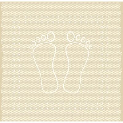 Kleine Wolke Meusch 4388226002 sprchová vložka Foot, 55 x 55 cm, pískově béžová Kleine Wolke Meusch 4388226002 sprchová vložka Foot, 55 x 55 cm, pískově béžová