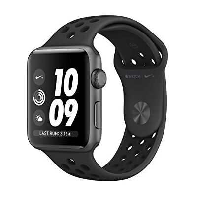 Apple Watch Nike+, 42 mm, GPS, hliníkové pouzdro, vesmírně šedé se sportovním řemínkem Nike+, antracit/černé, 2017 Apple Watch Nike+, 42 mm, GPS, hliníkové pouzdro, vesmírně šedé se sportovním řemínkem Nike+, antracit/černé, 2017