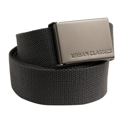 Urban Classics , unisex opasek, Canvas pásek pro pány i dámy, plynule nastavitelný látkový pásek, délka 120 cm, šířka cca3,7 cm, s železnou přezkou Jednotná velikost Uhlová Urban Classics , unisex opasek, Canvas pásek pro pány i dámy, plynule nastavitelný látkový pásek, délka 120 cm, šířka cca3,7 cm, s železnou přezkou Jednotná velikost Uhlová