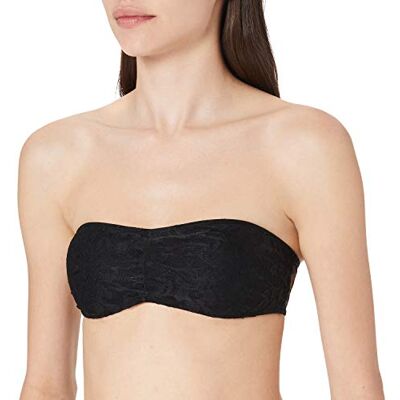 Urban Classics Dámské dámské Laces Bandeau, černá Urban Classics Dámské dámské Laces Bandeau, černá