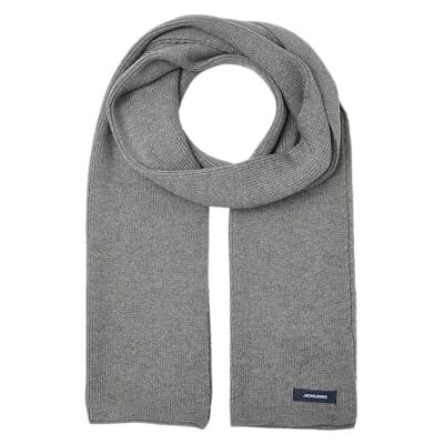 JACK & JONES Pánská šála JJDNA Knit Scarf NOOS, Šedá (Grey Melange), Jednotná velikost JACK & JONES Pánská šála JJDNA Knit Scarf NOOS, Šedá (Grey Melange), Jednotná velikost