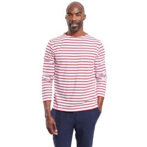Armor-lux Armor Lux Pánské Marinière Plozévet Homme tričko s dlouhým rukávem, Vícebarevné (320 Blanc/Braise 320), 3XL Armor-lux Armor Lux Pánské Marinière Plozévet Homme tričko s dlouhým rukávem, Vícebarevné (320 Blanc/Braise 320), 3XL