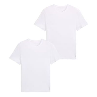 TOM TAILOR Pánské tričko Crewneck v balení po 2 kusech (balení 2 ks), 20 000 – bílá., XL TOM TAILOR Pánské tričko Crewneck v balení po 2 kusech (balení 2 ks), 20 000 – bílá., XL