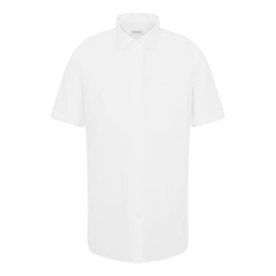 Seidensticker Pánská business košile Regular Fit nežehlivá Button-Down límec krátký rukáv 100% bavlna, Bílá (003001) Seidensticker Pánská business košile Regular Fit nežehlivá Button-Down límec krátký rukáv 100% bavlna, Bílá (003001)