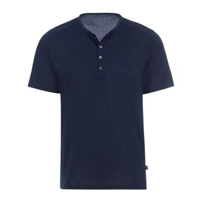 Trigema Tričko s knoflíkovou légou Deluxe bavlna, Námořnická modrá, 3XL Trigema Tričko s knoflíkovou légou Deluxe bavlna, Námořnická modrá, 3XL