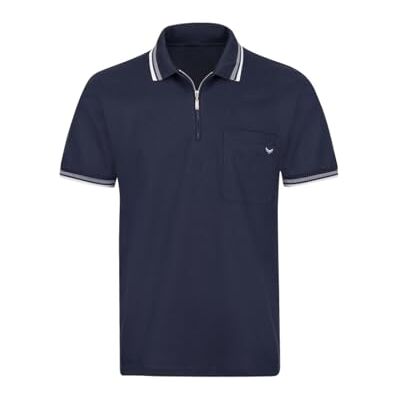 Trigema Polokošile se zipem, Námořnická modrá, 3XL Trigema Polokošile se zipem, Námořnická modrá, 3XL