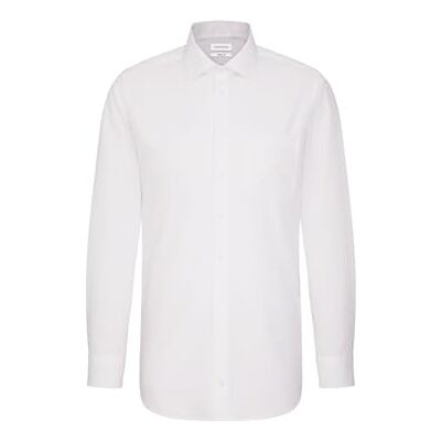 Seidensticker Men's Business Shirt Regular fit Non-Iron Kent Collar Long Sleeve 100% bavlna, Bílá (White/01), 54 Seidensticker Men's Business Shirt Regular fit Non-Iron Kent Collar Long Sleeve 100% bavlna, Bílá (White/01), 54