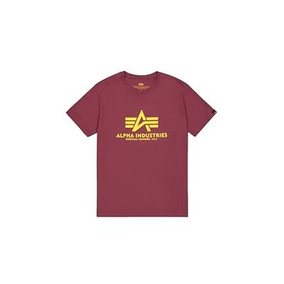 Alpha Pánské tričko Basic, Červená (Burgundy 184) Alpha Pánské tričko Basic, Červená (Burgundy 184)