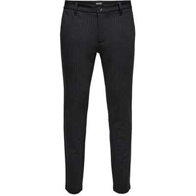 ONLY & SONS Male Chino kalhoty ONSMARK Slim Fit Jeans, černá, 28 W/30 L ONLY & SONS Male Chino kalhoty ONSMARK Slim Fit Jeans, černá, 28 W/30 L