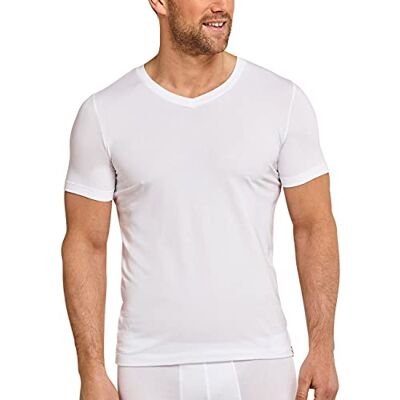 Schiesser Pánské tričko krátký rukáv 1/2 nátělník Long Life Soft V-Neck 149043, bílá, M Schiesser Pánské tričko krátký rukáv 1/2 nátělník Long Life Soft V-Neck 149043, bílá, M