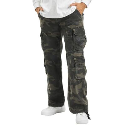 Brandit Pánské kalhoty Pure Vintage Pants, Vícebarevné (Darkcamo 4), S Brandit Pánské kalhoty Pure Vintage Pants, Vícebarevné (Darkcamo 4), S
