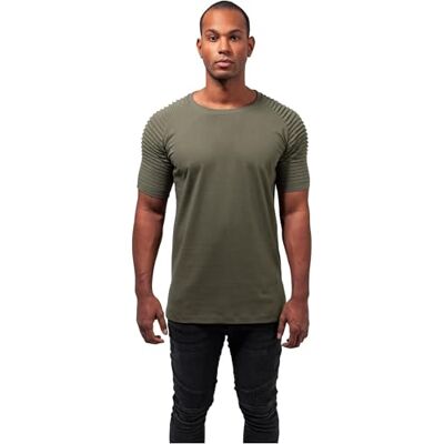Urban Classics Pánské Pleat Raglan Tee, Olivová, M Urban Classics Pánské Pleat Raglan Tee, Olivová, M