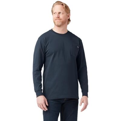Dickies Men's Heavyweight LS Pocket Tee Relaxed, Tmavá navair, 3XL Dickies Men's Heavyweight LS Pocket Tee Relaxed, Tmavá navair, 3XL