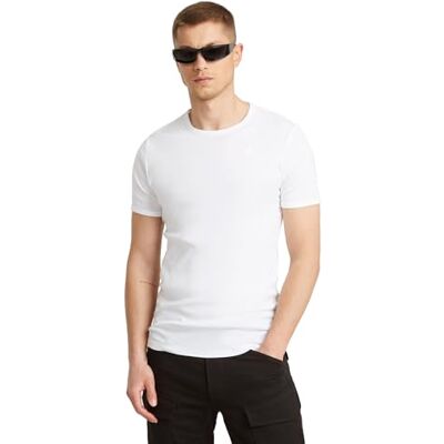 G-STAR RAW G-STAR Pánské základní tričko 2 ks v balení (balení 2 ks), Bílá (White D07205-124-110), XXS G-STAR RAW G-STAR Pánské základní tričko 2 ks v balení (balení 2 ks), Bílá (White D07205-124-110), XXS