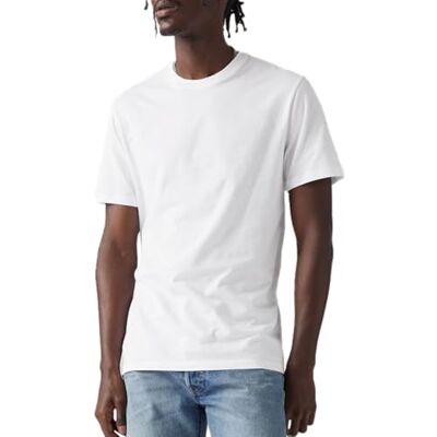 Levi's Pánské Slim 2dílné tričko Crewneck Tee, White + White Levi's Pánské Slim 2dílné tričko Crewneck Tee, White + White
