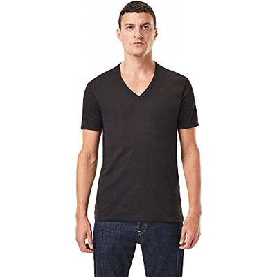 G-STAR RAW pánské Base V T S/S 2-Pack' tričko (balení 2 ks), Černá (Black D07207-124-990), XL G-STAR RAW pánské Base V T S/S 2-Pack' tričko (balení 2 ks), Černá (Black D07207-124-990), XL