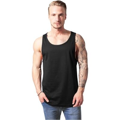 Urban Classics Jersey Big Tank pánské tílko černé Basics, Streetwear, černá, M Urban Classics Jersey Big Tank pánské tílko černé Basics, Streetwear, černá, M